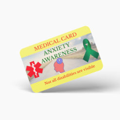 Anxiety Awareness Medical Card