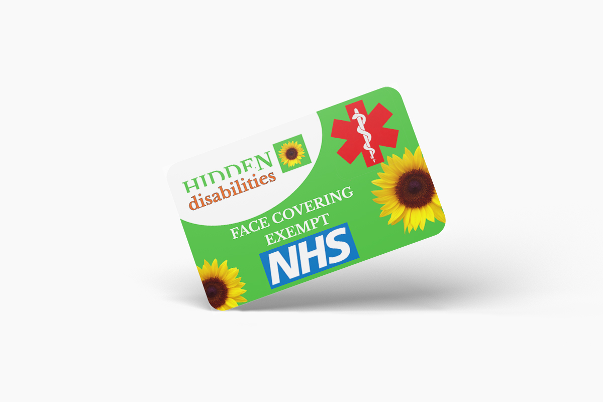 Face Mask Covering Exempt Card NHS
