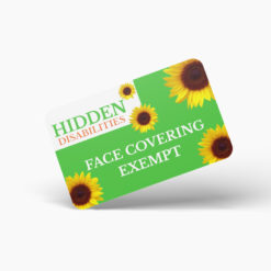 Face Mask Covering Exempt Card