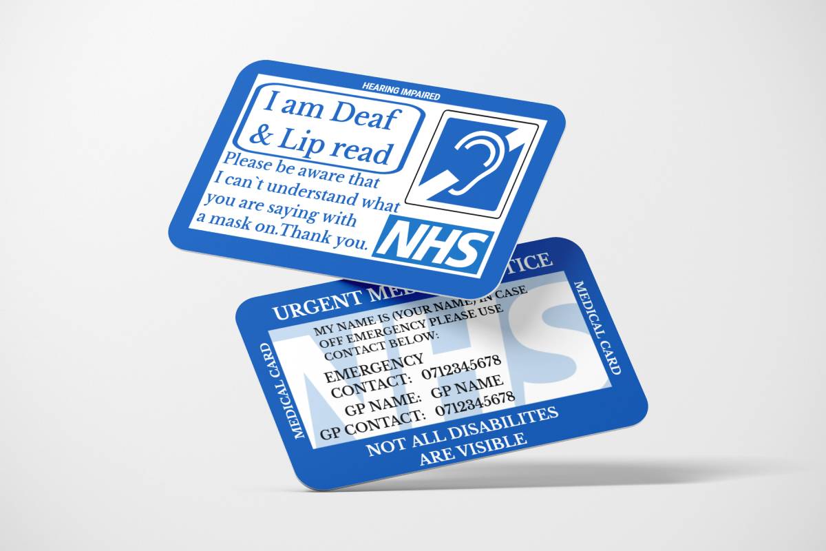 Hearing Impaired badge Hidden Disability