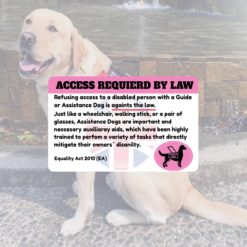 Assistance or Service Dog Access Support Card