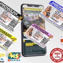 Assistance or Service Dog Access Support Card