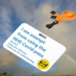 I'm exempt from using NHS Covid pass ,card with NHS lanyard