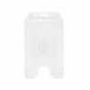 White Single-Sided BIOBADGE Open Faced ID Card Holders - Portrait