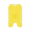 Yellow Single-Sided BIOBADGE Open Faced ID Card Holders - Portrait