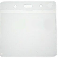 Vinyl Visitor Pass Card Holder 102x83 mm, Eco Friendly, Landscape