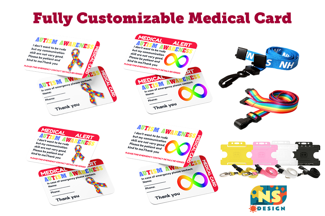 Autism Awareness Disability ID Card