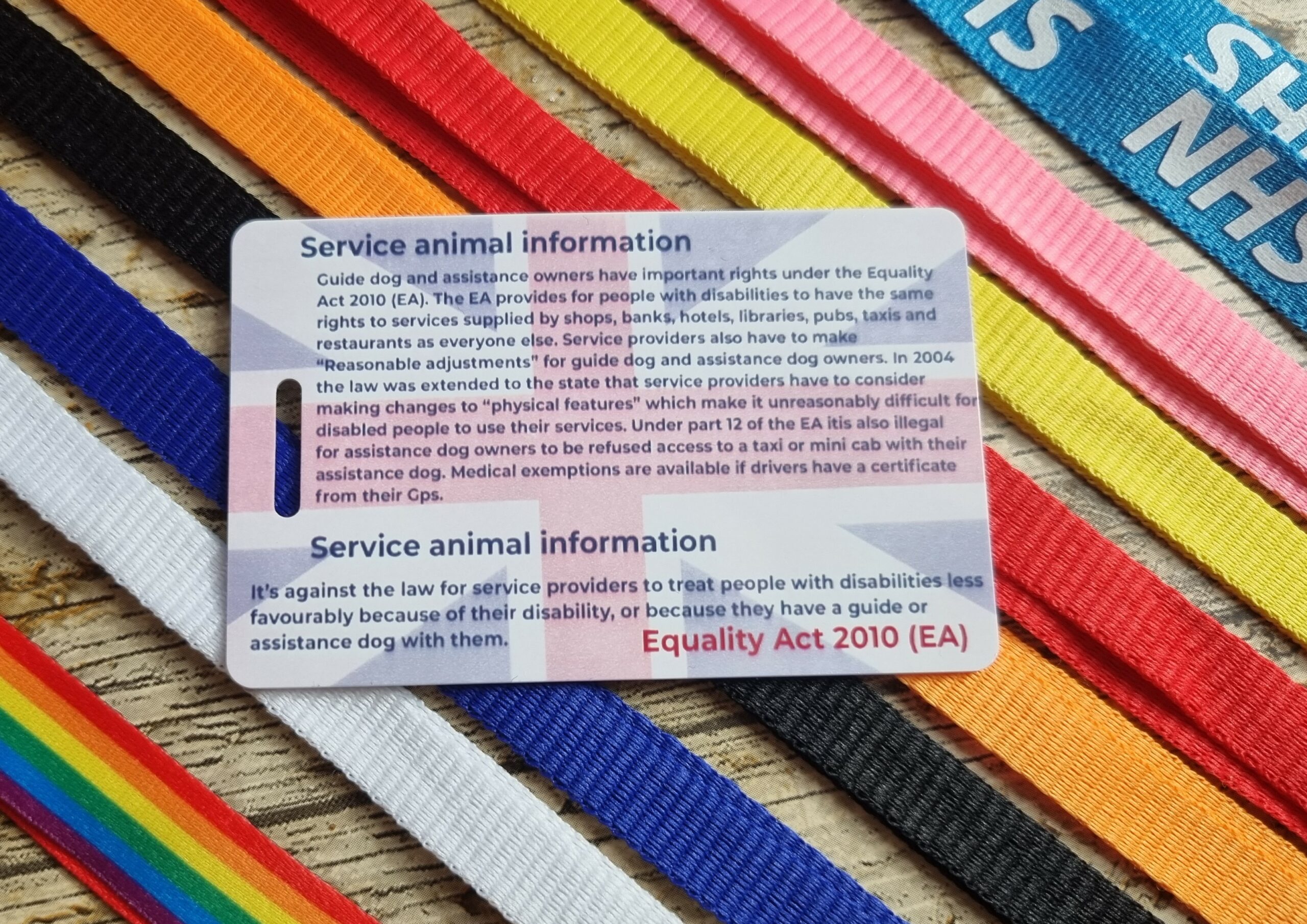 Personalized Assistance Dog Card UK with Free Lanyard - Image 5