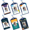 Personalized portrait ID card photo, logo, name and position