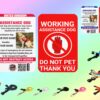 Assistance Dog - Service Dog - Law Card - Do Not Pet