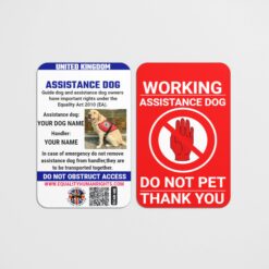 Assistance Dog - Service Dog - Law Card - Do Not Pet