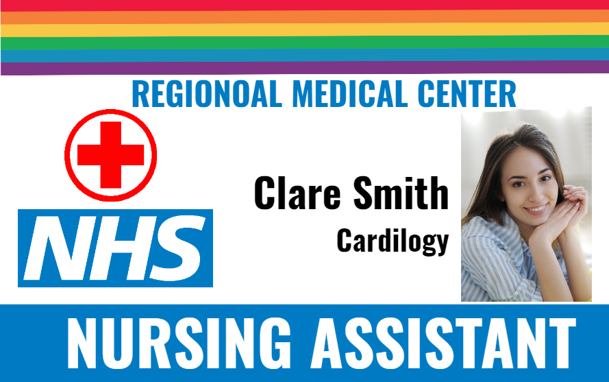 Free hospital id card template