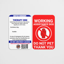 Therapy dog UK law card