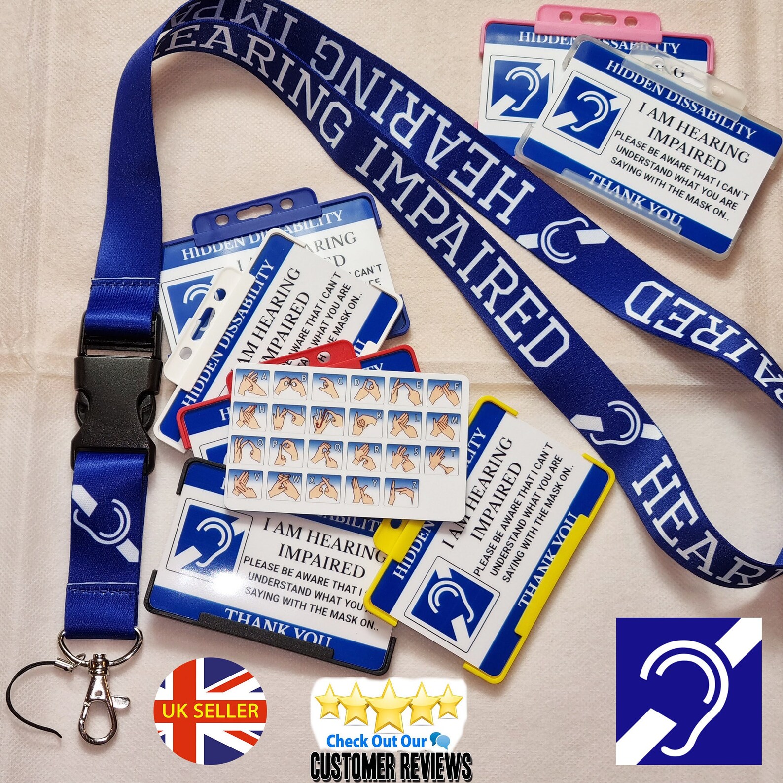 Hearing impaired lanyard
