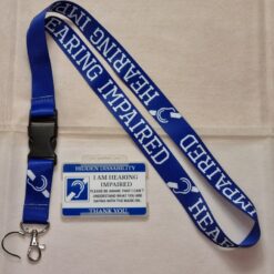 Hearing impaired lanyard