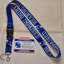Hearing impaired lanyard