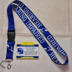 Hearing impaired lanyard
