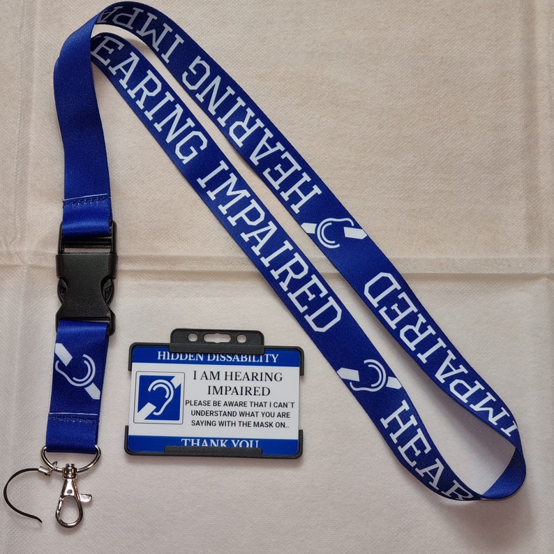 Hearing impaired lanyard