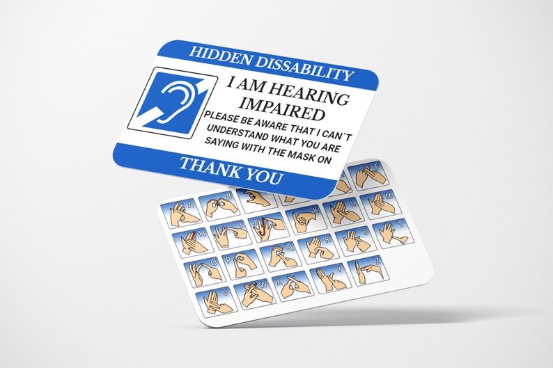 Hearing impaired card