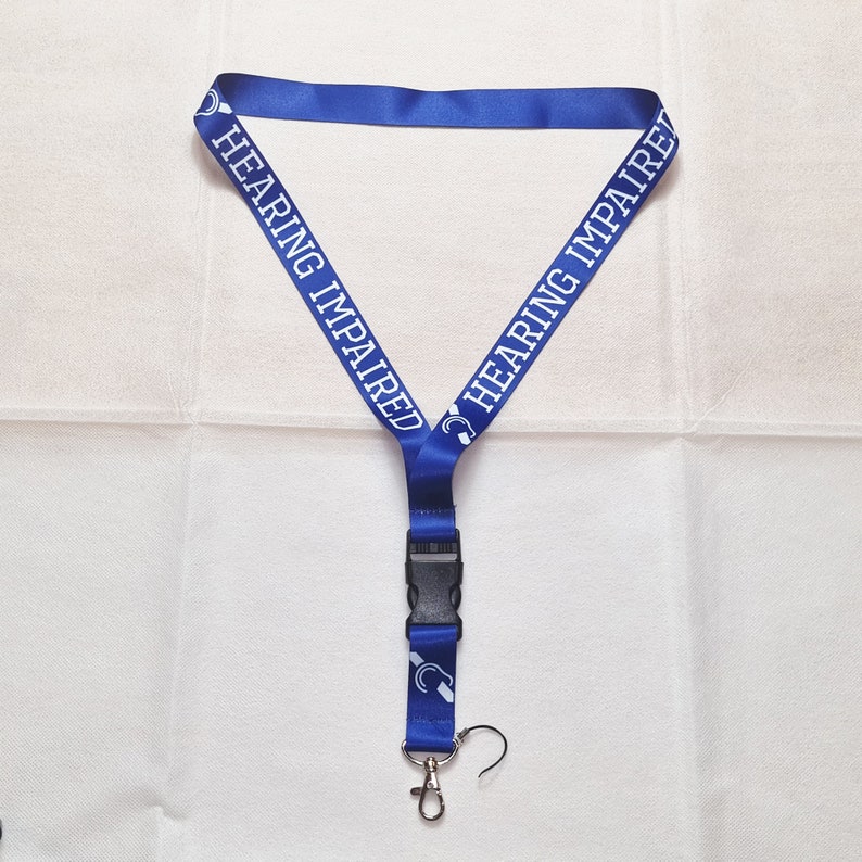 Hearing impaired lanyard