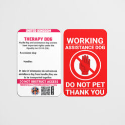 Therapy dog UK law card