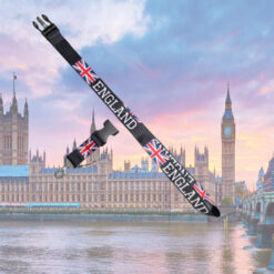 Black England lanyard