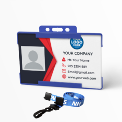 Staff ID Card curtain vector background
