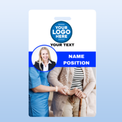 Care Worker Portrait ID Card