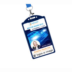 Portrait ID card for exhibitions