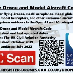 UK Drone Smart NFC Law Card with QR code