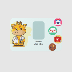Pretend Play Children’s Doctor-Nurse Novelty ID Card & Lanyard KDC1