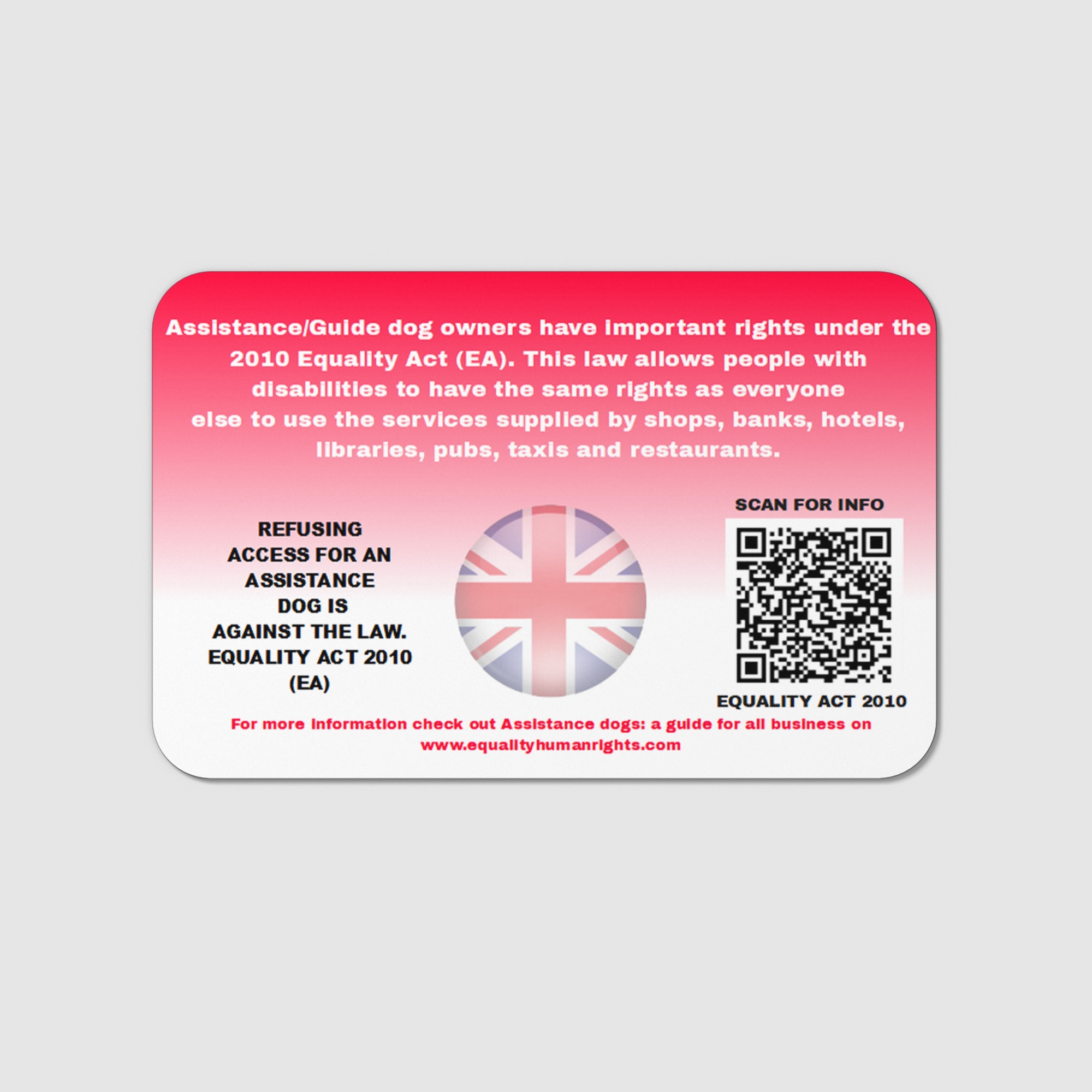Assistance Dog Card “Please Do Not Pet” AD9 - Image 4