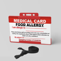 Allergy Medical Card