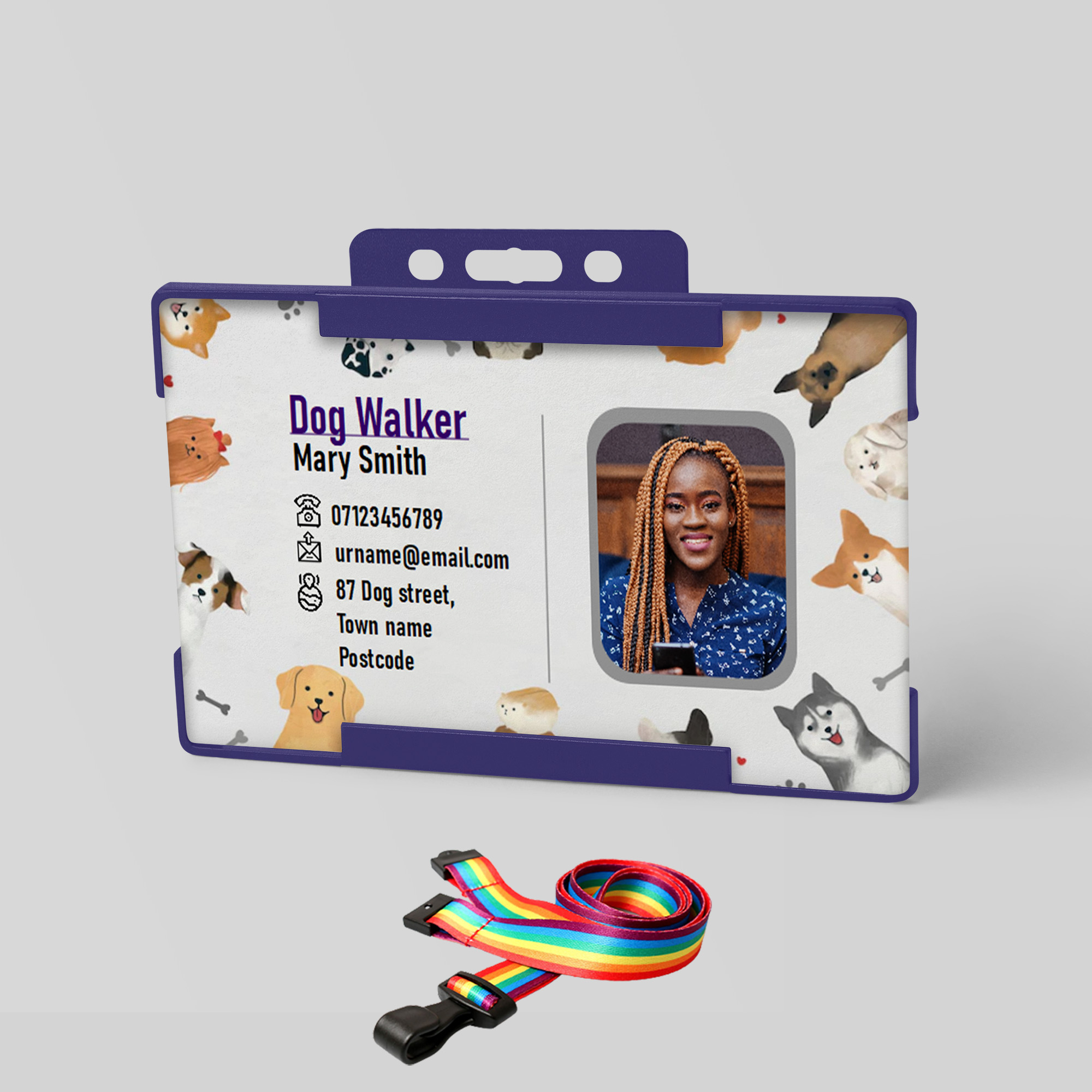 Dog walker ID card