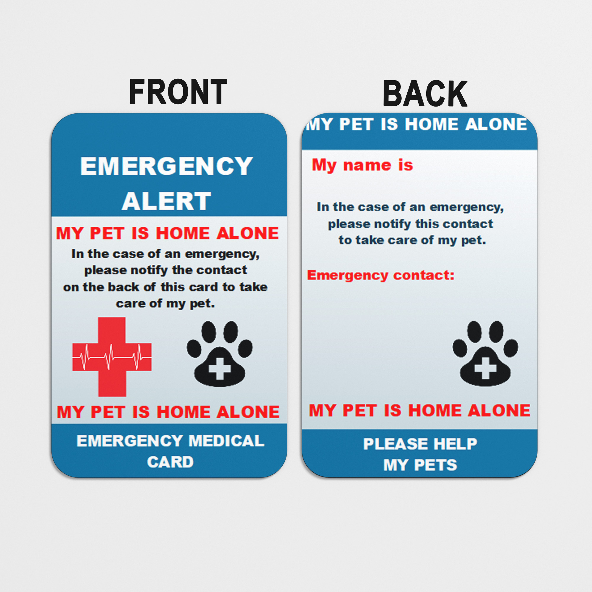 Pet Home Alone Card ICE - Image 2