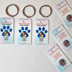 Assistance Dog Law Card with 3 tags and lanyard v1.