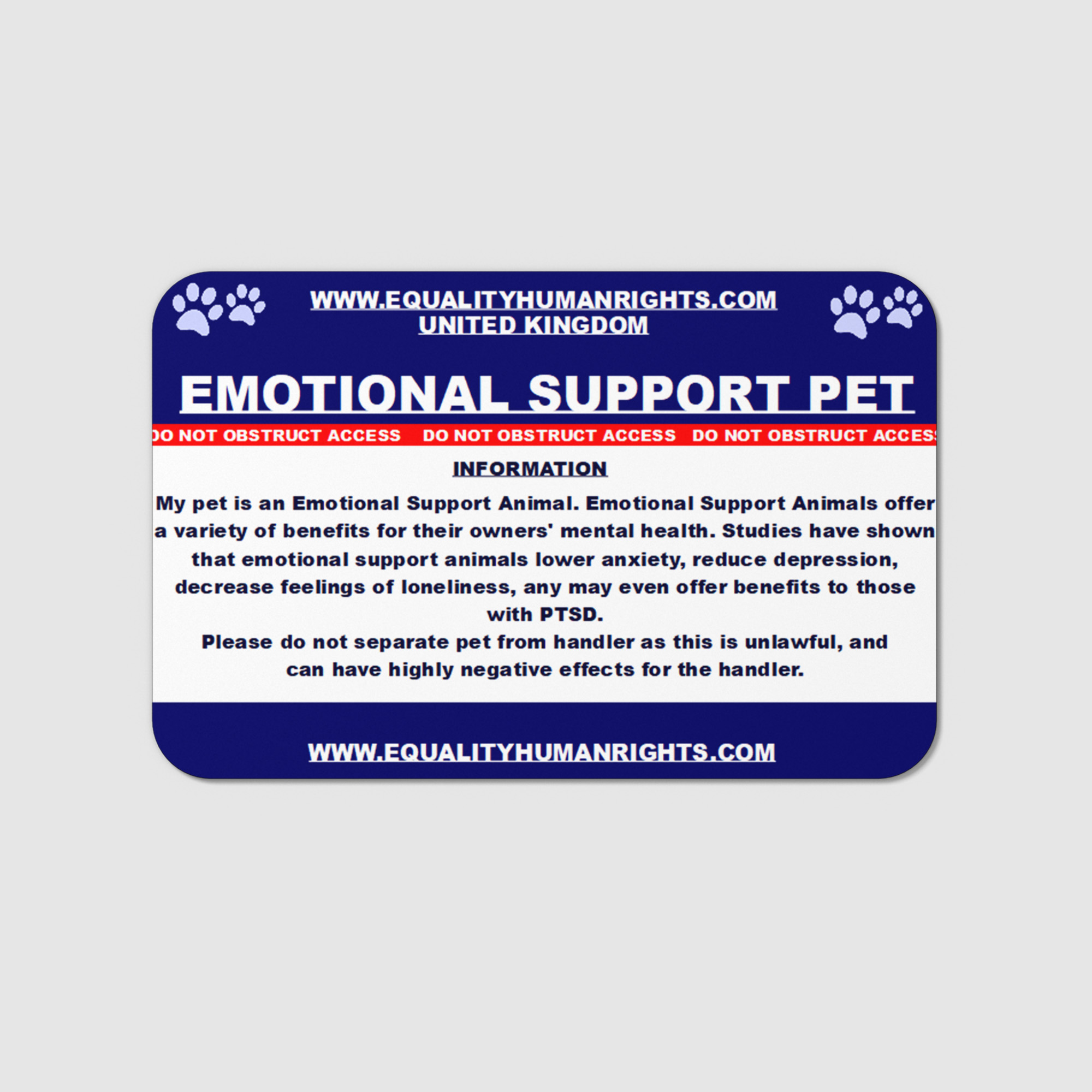 Emotional Support Pet ID Card AC6 - Image 3