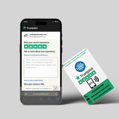 NFC Trustpilot Tap to Review Card